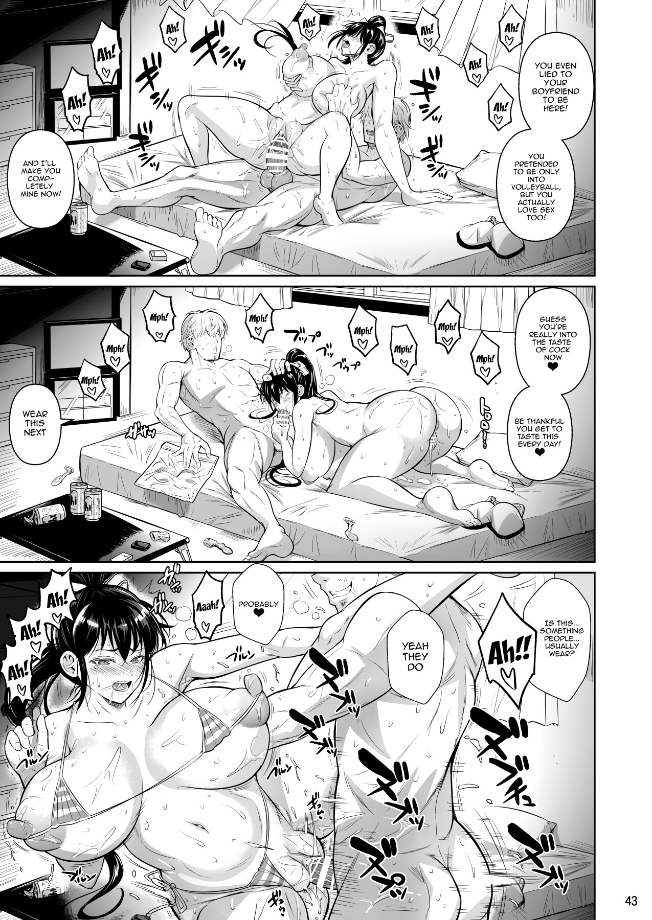 Hentai Manga Comic-Covered in Sweat-Read-44